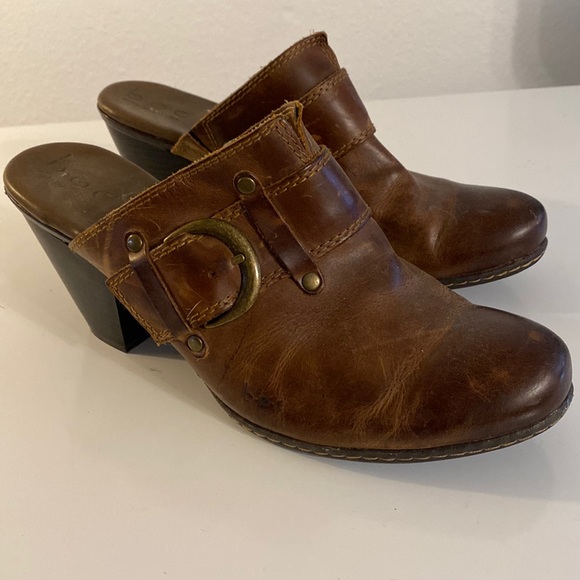 BOC distressed leather clogs size 9 - Picture 1 of 10